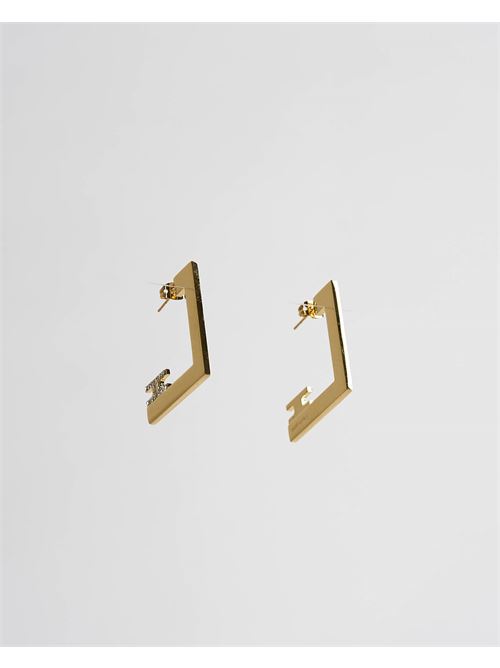 Double geometric logo earrings Elisabetta Franchi ELISABETTA FRANCHI | Earrings | OR31A41E2U95